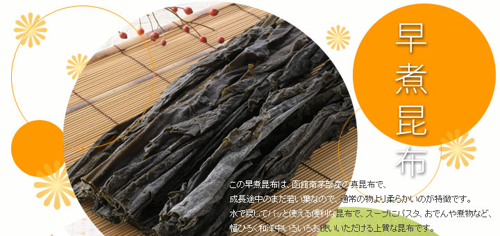 早煮昆布 100ｇ おでんや煮物用 薄くて柔らかいのですぐ煮えます 白口浜真昆布 一等検